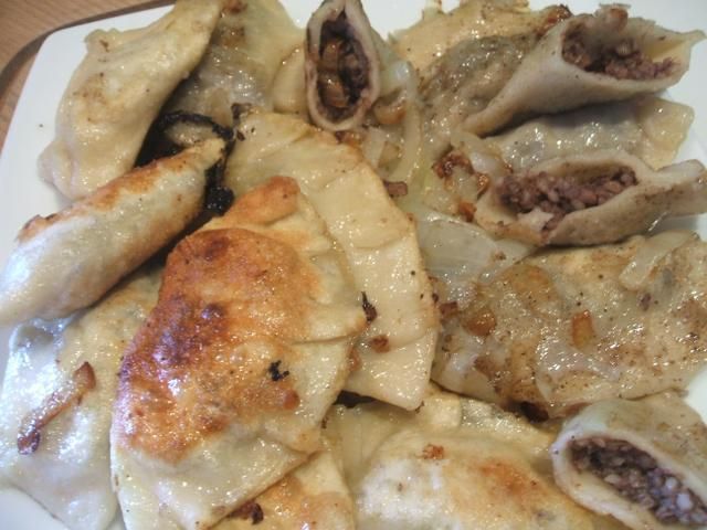 Pierogi z kaszanką Pierogi z kaszanką