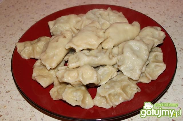 Pierogi z kaszy gryczanej i pieczarek  Pierogi z kaszy gryczanej i pieczarek