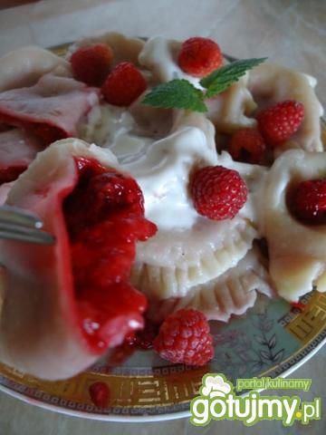 Pierogi z malinami wg Mychy