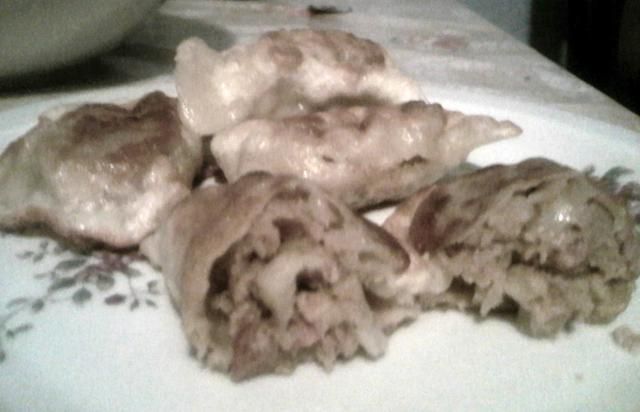 Pierogi z mięsem i kapustą Pierogi z mięsem i kapustą