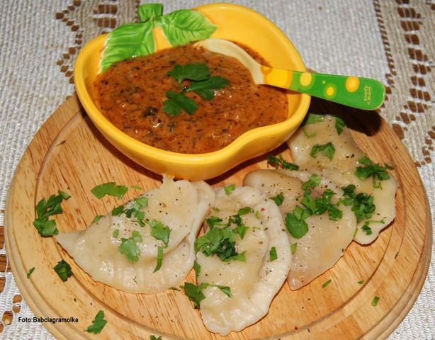 Pierogi z mięsem i włoską nutą  :