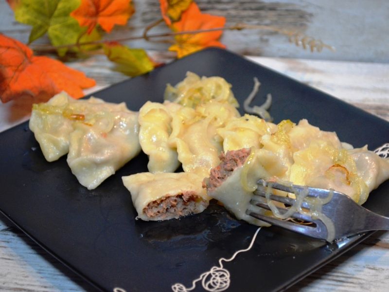 Pierogi z mięsem wołowym  Pierogi z mięsem wołowym