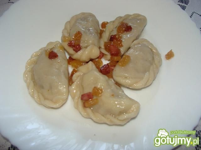 Pierogi z mięskiem ze skwarkami