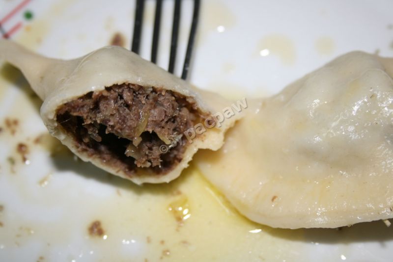 Pierogi z pieczoną dziczyzną                