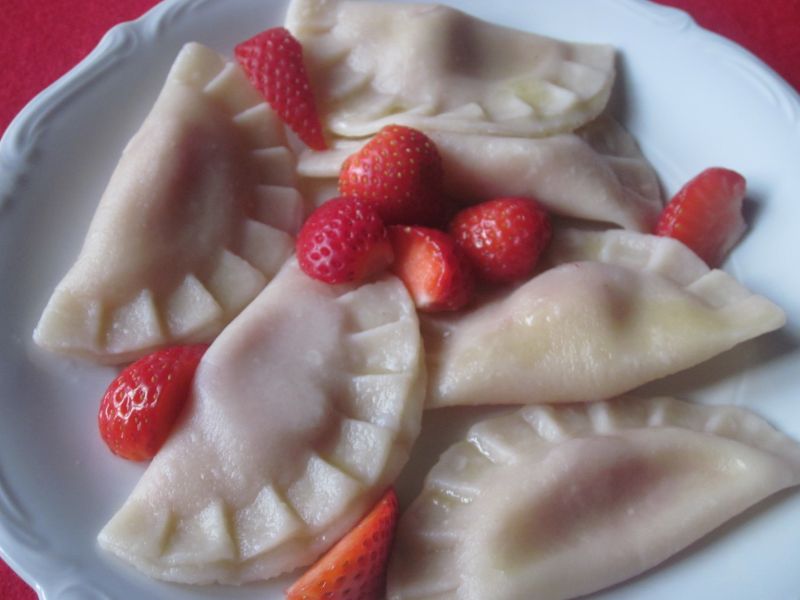 Pierogi z truskawkami
