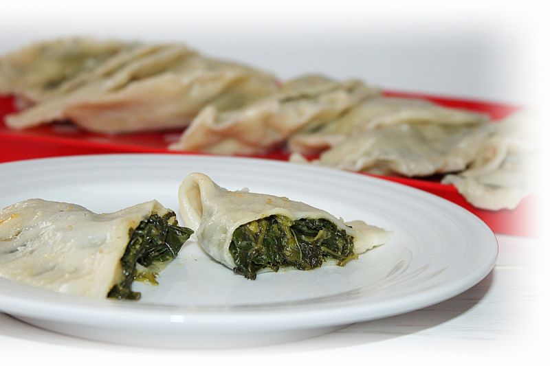 Pierogi ze szpinakiem 