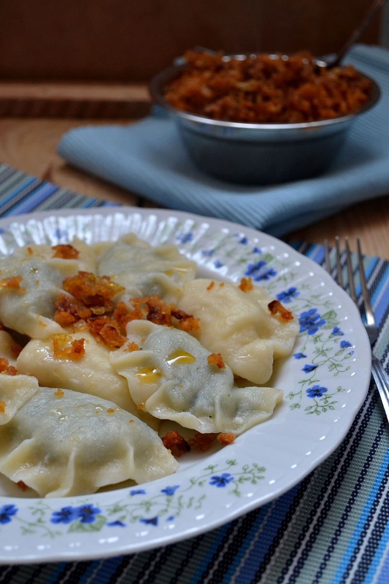 Pierogi ze szpinakiem  Pierogi ze szpinakiem