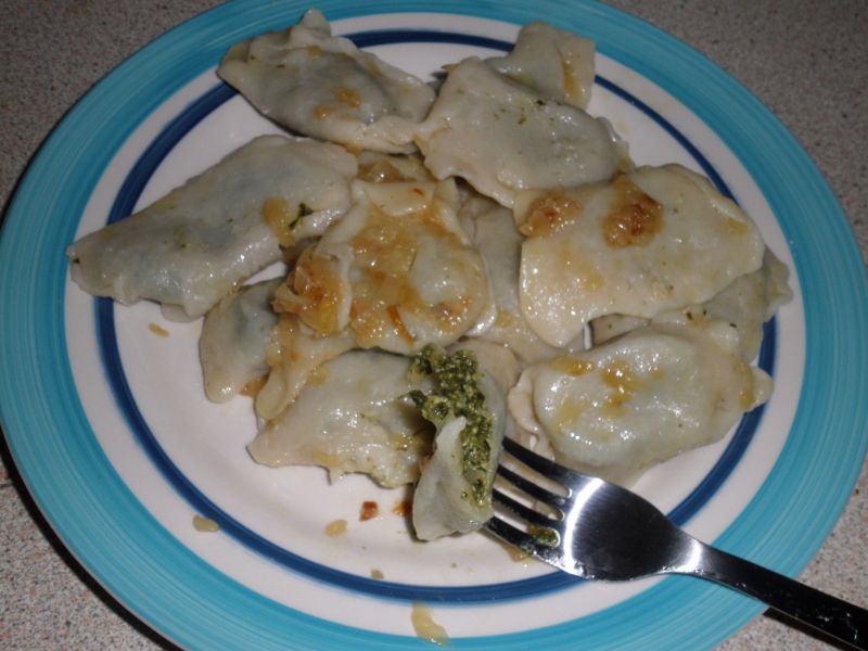 Pierogi ze szpinakiem