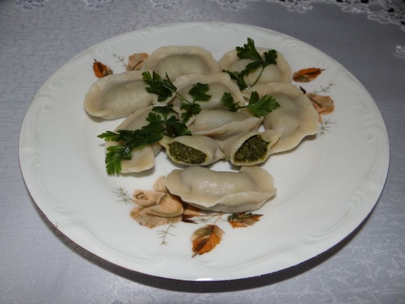 Pierogi ze szpinakiem wg Megg