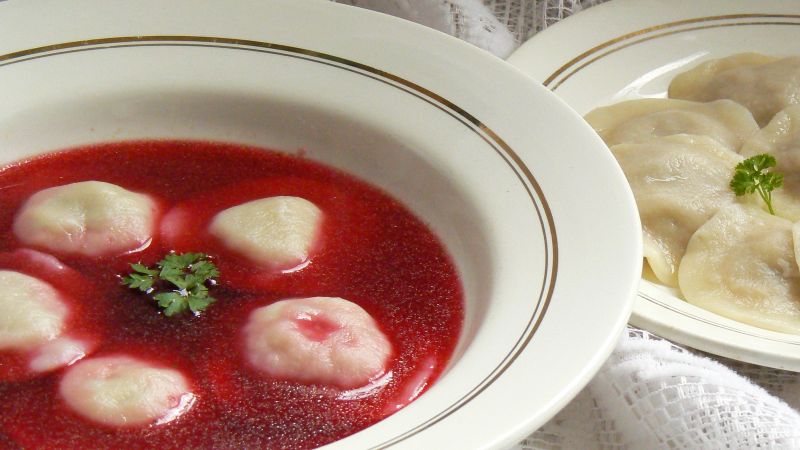 Pierogowe poduszeczki nadziane mięsem