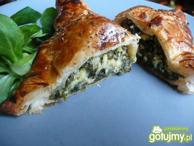 Pierożki francuskie z zielonym farszem Pierożki francuskie z zielonym farszem