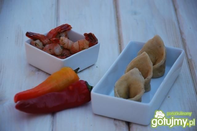 Pierożki krewetkowe Pierożki krewetkowe