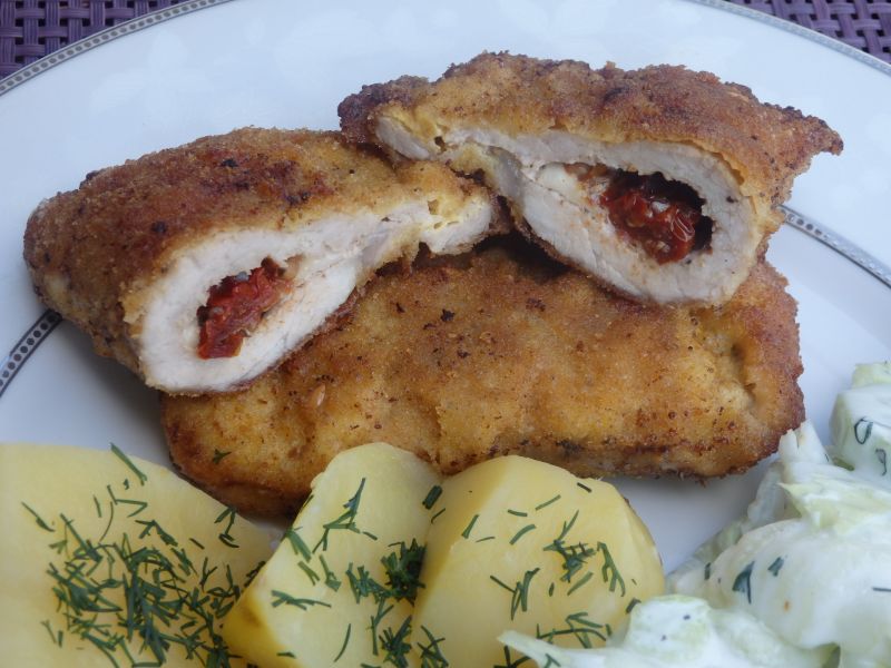 Pierożki schabowe z mozzarellą