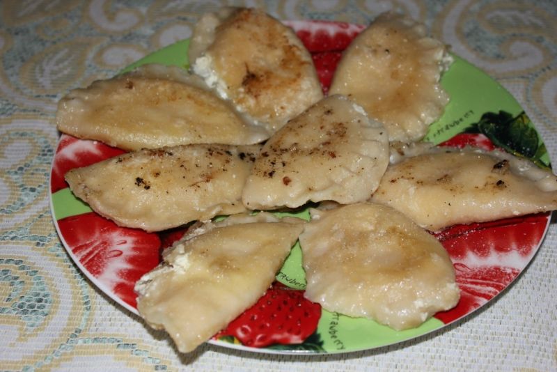 Pierożki z białym serem  Pierożki z białym serem