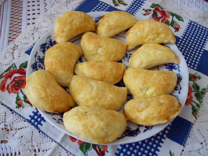 Pierożki z budyniem