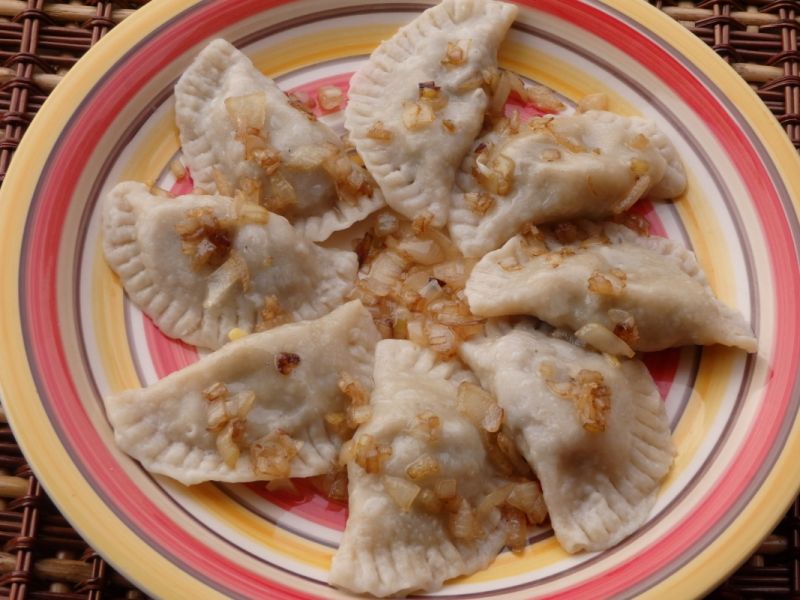 Pierożki z kapustą i grzybami