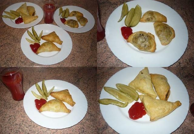 Pierożki z kaszanką i papryką