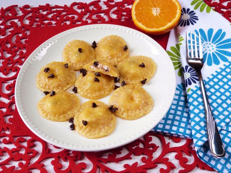 Pierożki z serem i czekoladą 