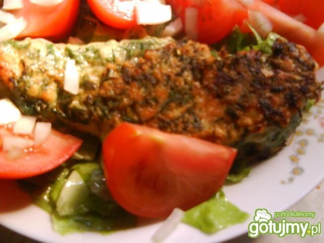 Pierś kurczaka w cieście ziołowym Pierś kurczaka w cieście ziołowym