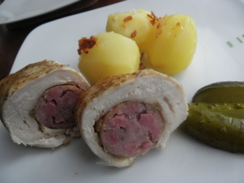 Pierś kurczaka z oczkiem Pierś kurczaka z oczkiem
