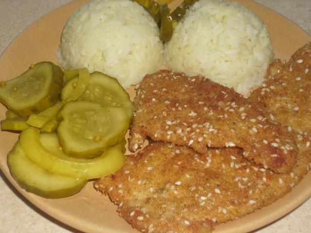 Pierś kurczaka z sezamem