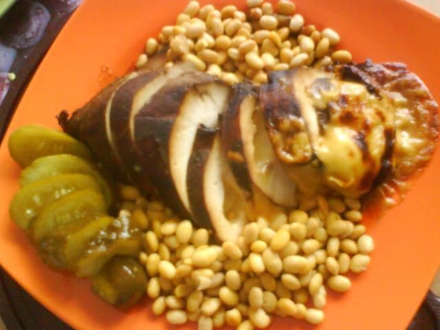 Pierś marnowana i pieczona z serem light