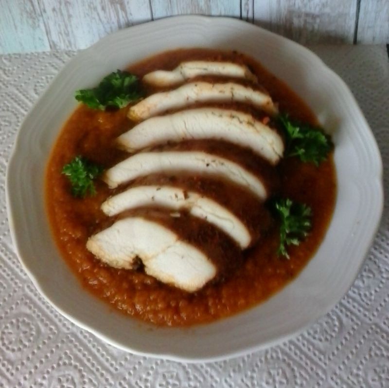 Pierś otulona marchewką