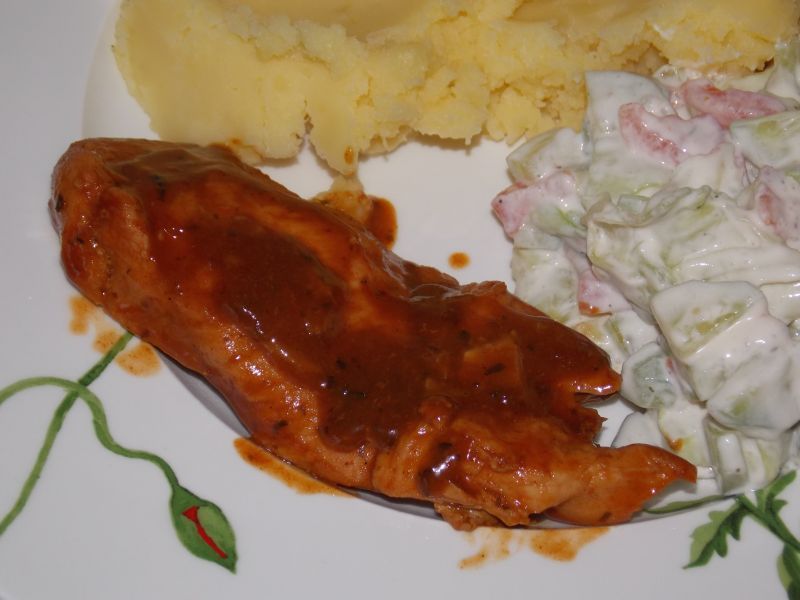 Pierś w aromatycznym piwie