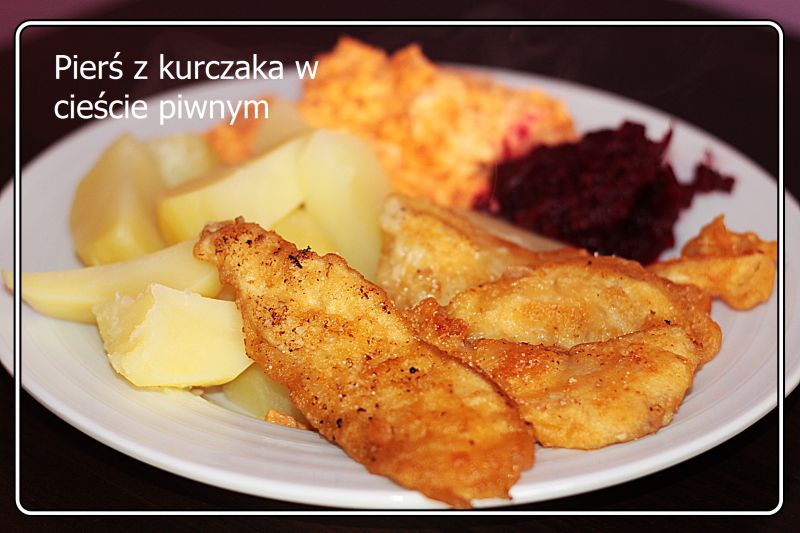 Pierś w cieście piwnym Pierś w cieście piwnym