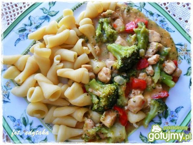 Pierś w potrawce paprykowo-brokułowej Pierś w potrawce paprykowo-brokułowej