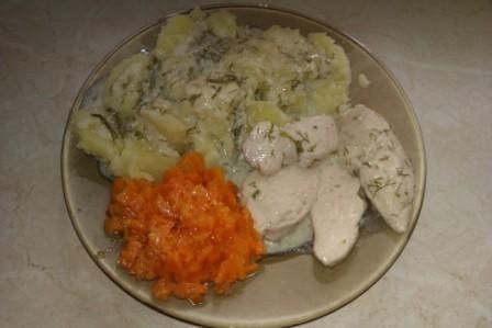 Pierś w sosie jogurtowo-koperkowym