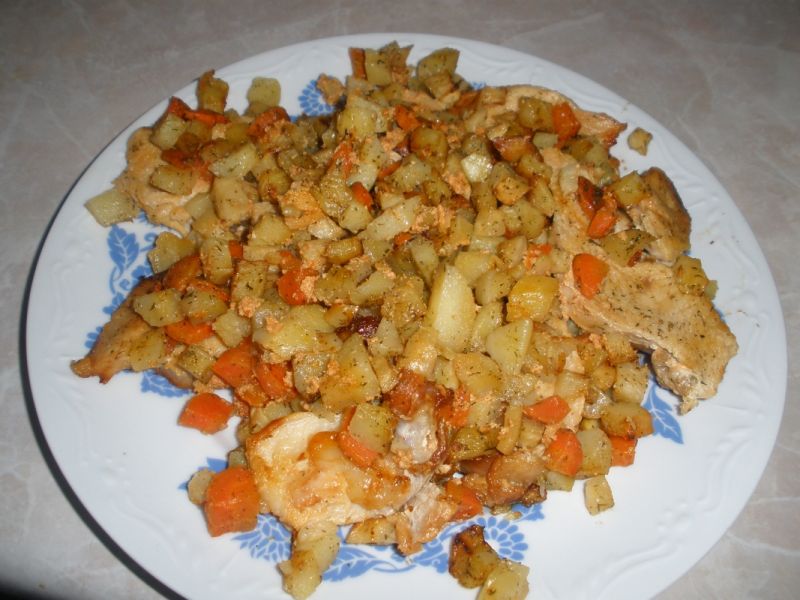 Pierś w warzywach Pierś w warzywach