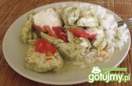 Pierś z indyka w pesto Pierś z indyka w pesto