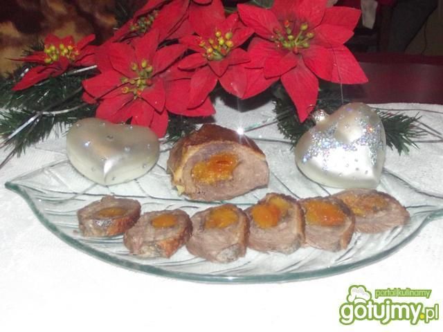 Pierś z kaczki faszerowana morelami