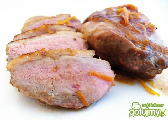 Pierś z kaczki w pomarańczach Pierś z kaczki w pomarańczach