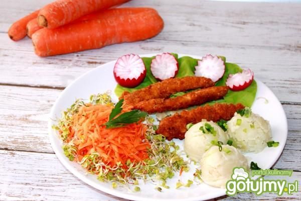 Pierś z kurczaka -płatki kukurydziane