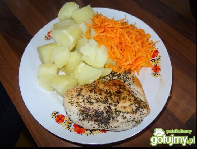 Pierś z kurczaka w koperku  Pierś z kurczaka w koperku