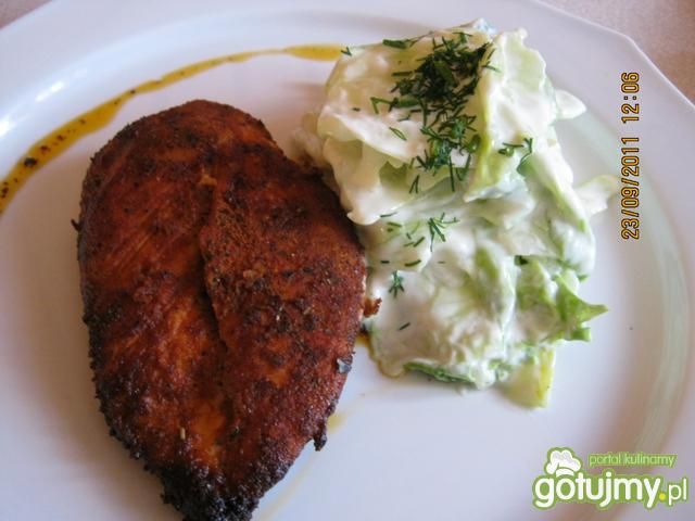 Pierś z kurczaka w przyprawach.