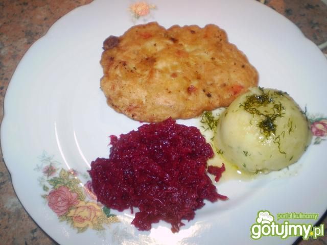 Pierś z kurczaka w puchowej pierzynce