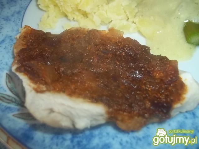 Pierś z kurczaka z cebulą