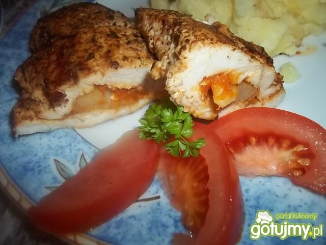 Pierś z kurczaka z pastą adżika 2 Pierś z kurczaka z pastą adżika 2