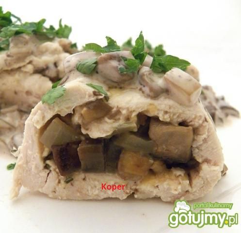 Pierś z kurczaka z podgrzybkami