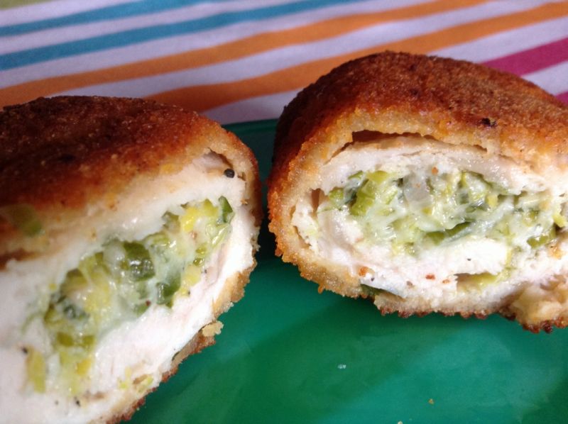 Pierś z kurczaka z porem