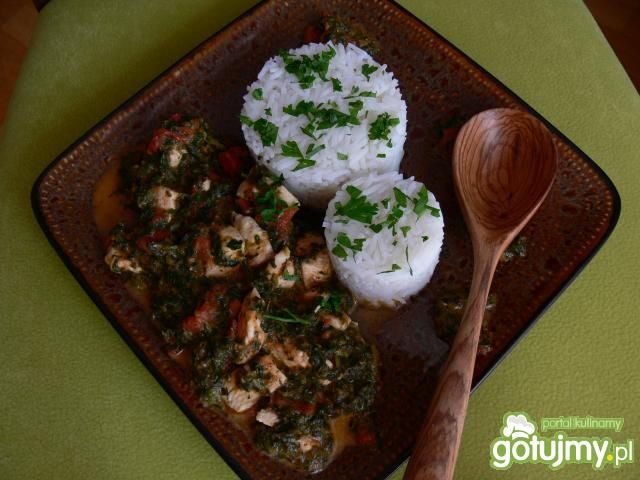 Pierś z kurczaka z ryżem basmati