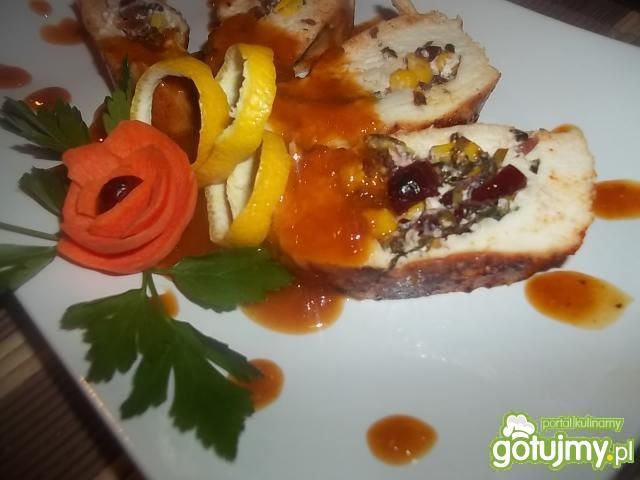 Pierś z kurczaka z sosem pomarańczowym