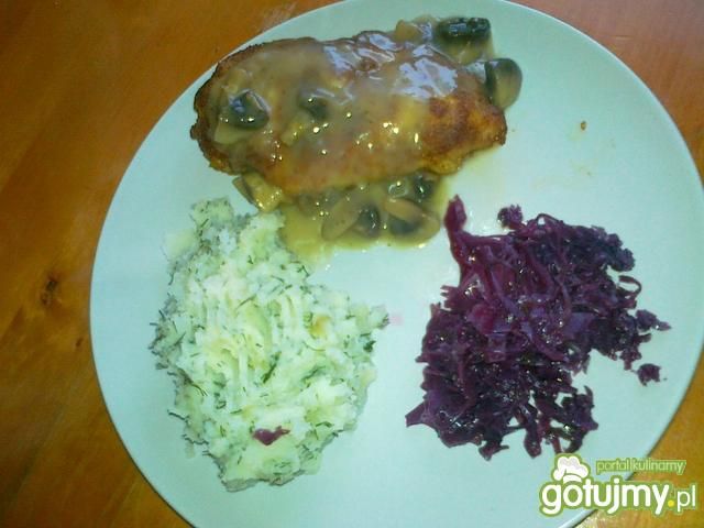 Pierś z kurczaka z żółtym serem