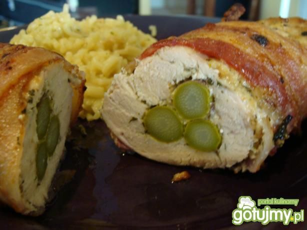 pierś z kurczaka ze szparagami 