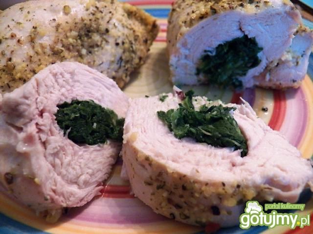 Pierś z kurczaka ze szpinakiem