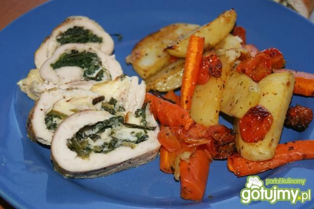 Pierś z kurczaka ze szpinakiem