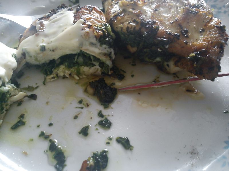 Pierś ze szpinakiem Pierś ze szpinakiem